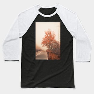 Autumn Road Baseball T-Shirt